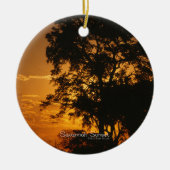 Savannah Sunset Keramisch Ornament (Voorkant)
