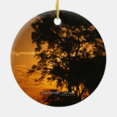 Savannah Sunset Keramisch Ornament (Achterkant)