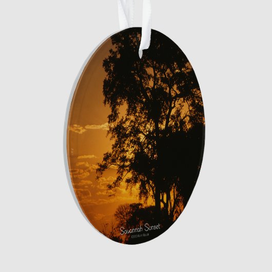 Savannah Sunset Ornament (voorkant)
