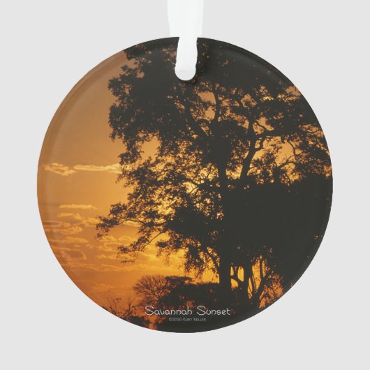 Savannah Sunset Ornament (achterkant)
