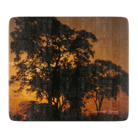 Savannah Sunset Snijplank (Voorkant)