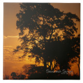Savannah Sunset Tegeltje (Voorkant)