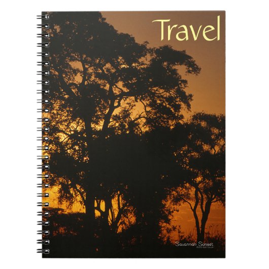 Savannah Sunset Travel Notitieboek (Voorkant)