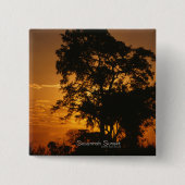 Savannah Sunset Vierkante Button 5,1 Cm (Voorkant)