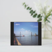 Savannah Suspension Bridge Briefkaart (Staand voorkant)
