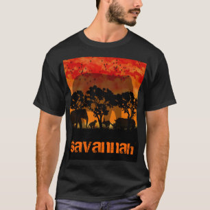 savannah t shirt voor mannen - afrikaans thema