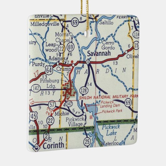 Savannah TN Keramisch Ornament (Rechts)