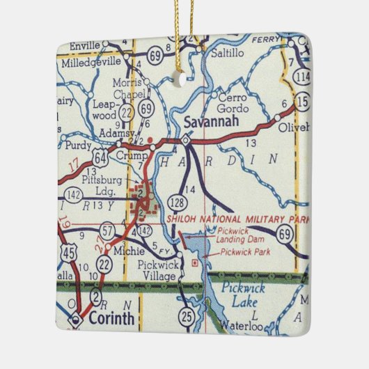 Savannah TN Keramisch Ornament (Links)