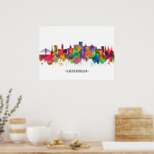 Savannah USA Skyline Poster (Keuken)