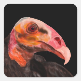 Savannah Vulture Vierkante Sticker