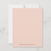 Savannah - Waterverf Peach Floral Save Date Kaart (Achterkant)