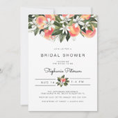 Savannah - Waterverf Peach Floral Vrijgezellenfees Kaart (Voorkant)