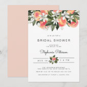 Savannah - Waterverf Peach Floral Vrijgezellenfees Kaart (Voorkant / Achterkant)