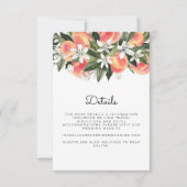 Savannah - Waterverf Perzik Witte Bloemen Behuizin Kaart (Voorkant)