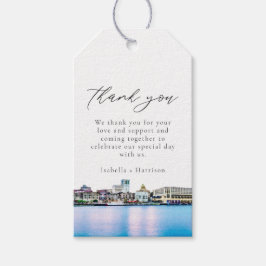 SAVANNAH Waterverf Skyline - Hartelijk dank Cadeaulabel