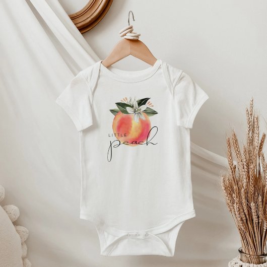 SAVANNAH Waterverf van kleine perzikvruchten Romper