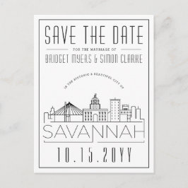 Savannah Wedding | De gestileerde Veldlijn sparen  Briefkaart