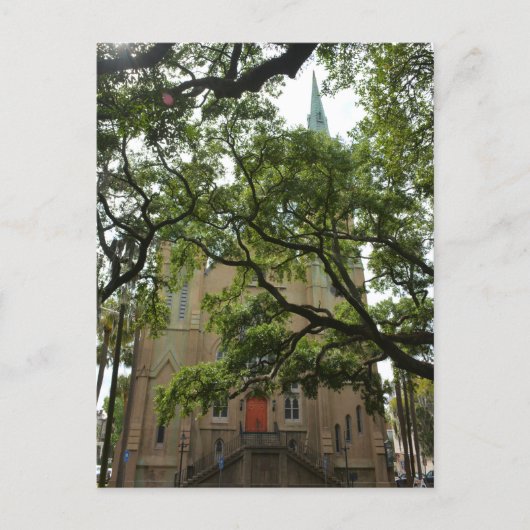 Savannah Wesley Monumental United Methodist Church Briefkaart (Voorkant)