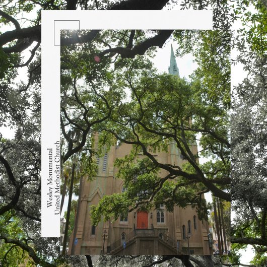 Savannah Wesley Monumental United Methodist Church Briefkaart