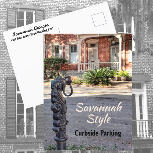 Savannah Zuidelijke Humor Straatfotografie Pret Briefkaart
