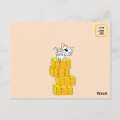 Savannah's Halloween Briefkaart - Siamese kat foto (Achterkant)