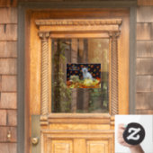 Savannah's Herfst / Autumn / Halloween Cat Party Raamsticker (Huis Deur)