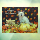 Savannah's Herfst / Autumn / Halloween Cat Party Raamsticker (Vel 3)