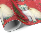 Savannah's kat kerstwrapppapier cadeaupapier (Rol Hoek)