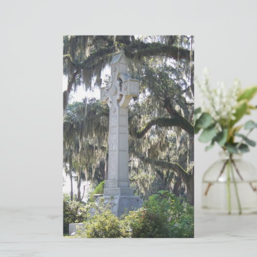 Savannah's Keltische Kruis Briefpapier (Staand voorkant)