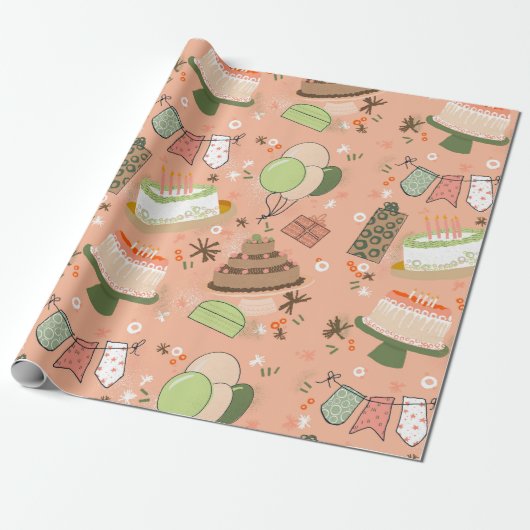 Savannah's verjaardag cadeaupapier (Uitgerold)