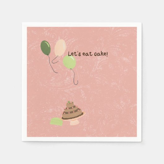 Savannah's verjaardag servet (Voorkant)