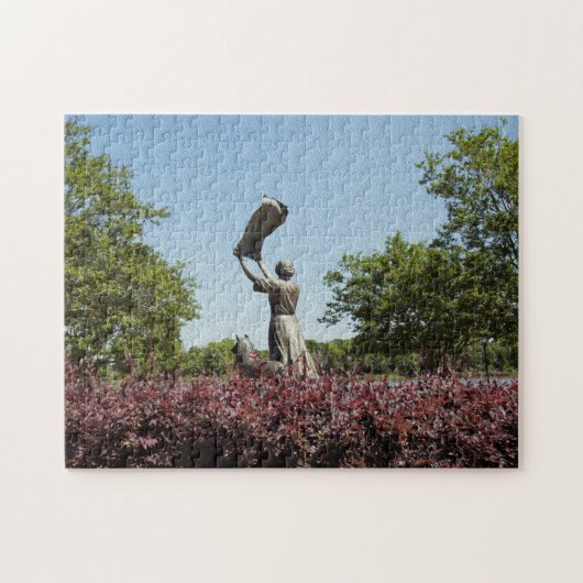 Savannah's Waving Girl Florence Martus Puzzle Legpuzzel (Horizontaal)