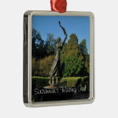 Savannah's Waving Girl Metalen Ornament (Rechts)