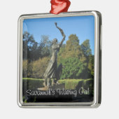 Savannah's Waving Girl Metalen Ornament (Links)