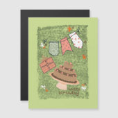 Savanna's verjaardag magnetische uitnodiging (Voorkant / Achterkant)