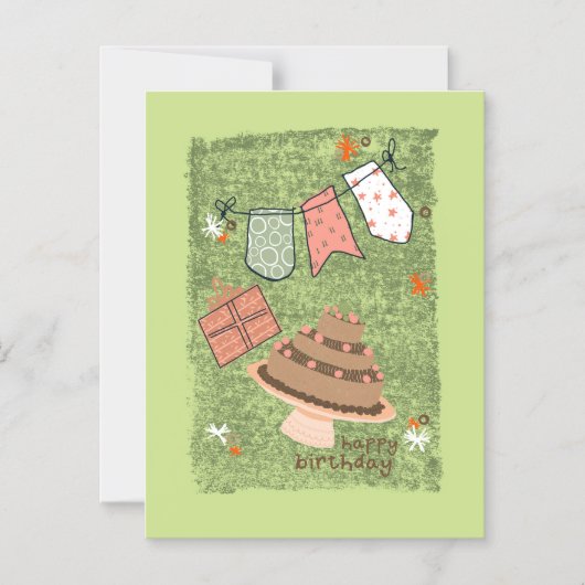 Savanna's verjaardag magnetische uitnodiging (Voorkant)