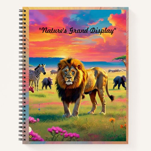 "Savanne Majesteit" Notitieboek (Voorkant)