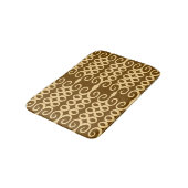 Savanne Mocha Modern Afrikaans Geometrisch Badmat (Gekanteld)