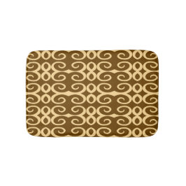 Savanne Mocha Moderne Afrikaanse Geometrisch Badmat