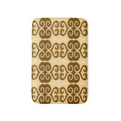 Savanne Mocha Moderne Afrikaanse Geometrische Badmat (Voorkant Verticaal)