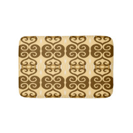 Savanne Mocha Moderne Afrikaanse Geometrische Badmat