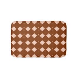 Savanne Mocha Moderne Afrikaanse Geometrische Badmat