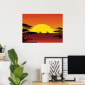 Savanne Poster (Thuiskantoor)