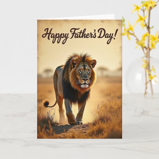 Savanne Vaderdag kaart (Gele Bloem)