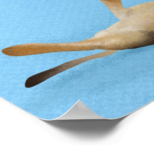 Savanne wolken dieren poster (Hoek)