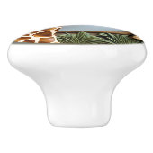 Savanneblik Giraffe Keramische Knop (Zijkant)