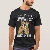 Savannekat 9 t-shirt (Voorkant)