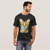 Savannekat Portret T-shirt (Voorkant volledig)