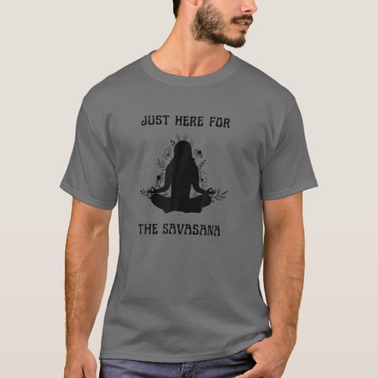 Savasana Meditation Yoga en Yogi New age Fitness T-shirt (Voorkant)