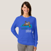 Savasana Squad Docent Instructeur Sloth Yoga T-shirt (Voorkant volledig)